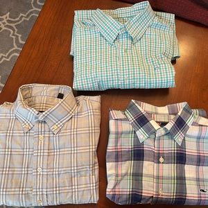 Lot of Men’s dress shirts, authentic Burberry, Southern Tide, Vineyard Vines XL